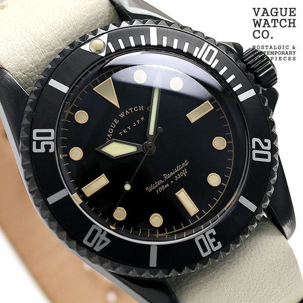 ヴァーグウォッチ ブラック サブ 40mm メンズ 腕時計 BS-L-N003 VAGUE WATC