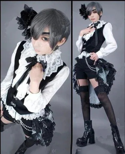 wusuobic[迅速な出荷]シエルファントムハイヴ 黒執事 衣装 コスプレ変装仮装 スーツ ハロウィン 2025年新作入荷コスプレ