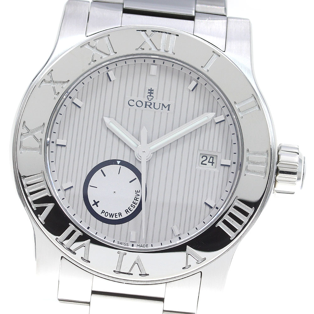 コルム CORUM 02.0001 ロムルス パワーリザーブ 自動巻き メンズ 美品 保証書付き_824203【中古】 124,000円