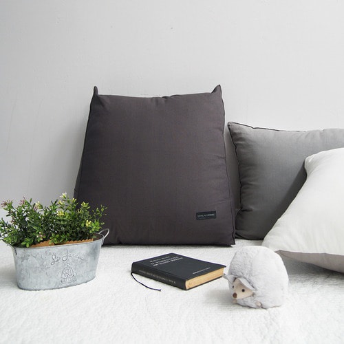 HARAHOME ソリッド 背もたれクッション DARKGRAY ダークグレー クッション