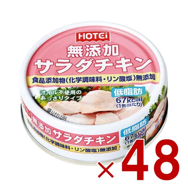 ホテイフーズ サラダチキン タイ産 70g むね肉 一口サイズ オイル不使用 低脂肪 48個
