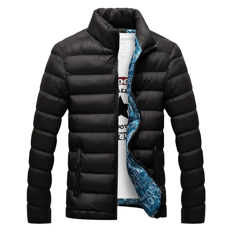 品質いいな品中綿ジャケットメンズ立ち襟ジャケット冬服アウターブルゾン配色防寒服通学保温あったかおしゃれ春冬