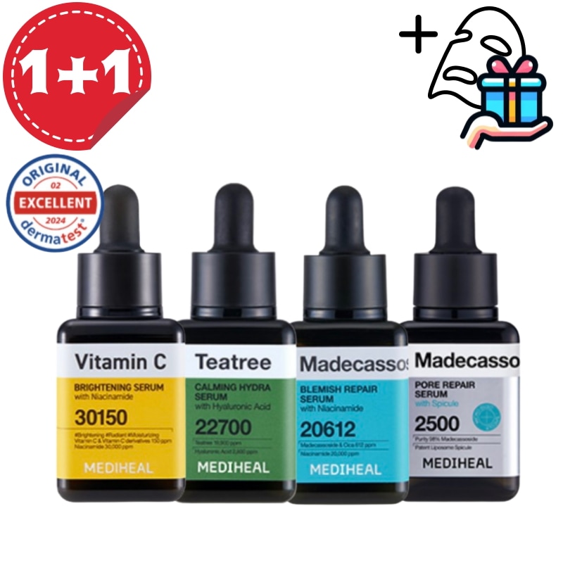 【選べる 1+1】 人気ランキング 美容液 4種 40ml 2個 /オマケ付き/新商品/セラム/毛穴/ニキビ/ティーツリー/トーンアップ/韓国コスメ/韓国スキンケア/スキンケア/人気/オリーブヤング