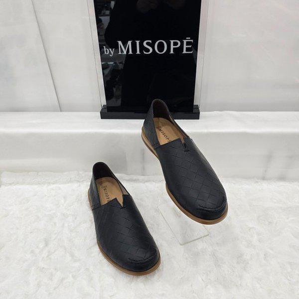 By 男性カットアウトディテールローファー 125HT337DZ014 BLACK 2 JJ