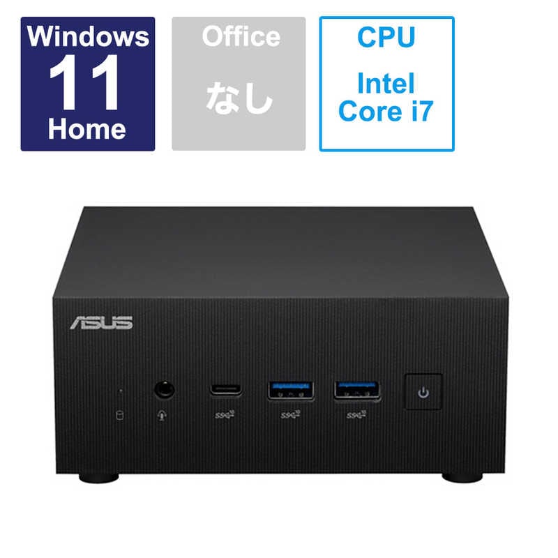ASUS エイスース　デスクトップパソコン ExpertCenter PN64 ブラック (モニター無し)　PN64-S7303AD
