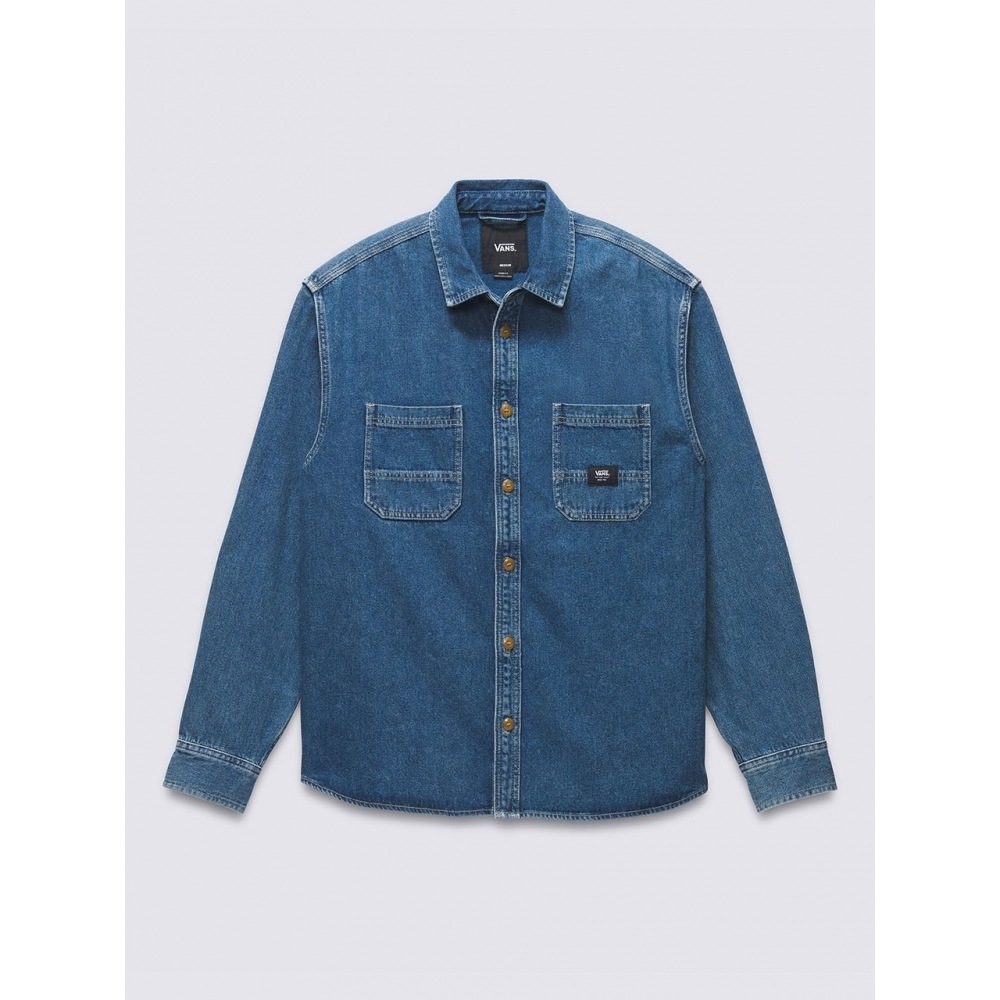 バンズスティーブンデニムウーブンロングスリーブシャツ VN000HNTAHU1 10,178円