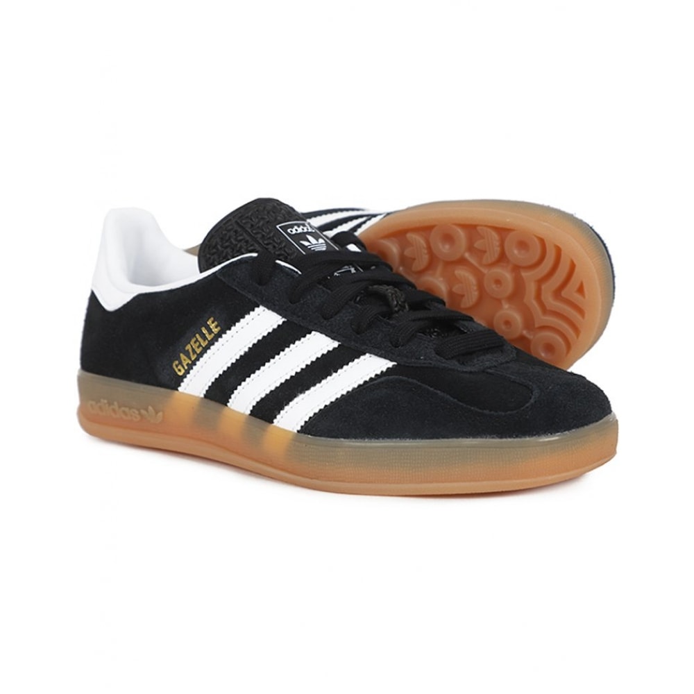 アディダスガゼルインドアスニーカーブラックホワイト