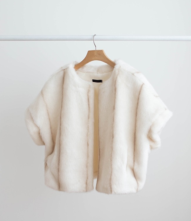 빈센트 루즈핏 밍크 퍼 자켓