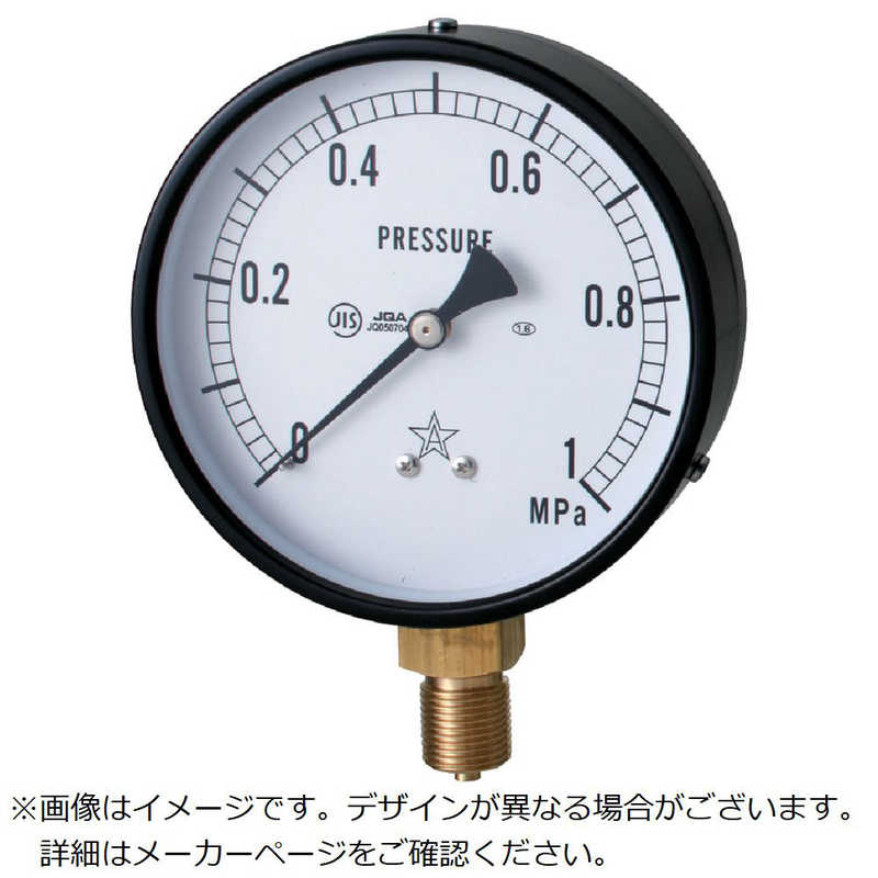 右下精器製造　右下圧力計AVT3/8×100×6MPa 　G411211V6MPA