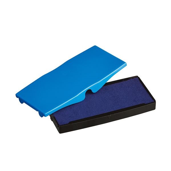 （まとめ） シャイニー スタンプ内蔵型角型印S-855専用パッド 青 S-855-7BL 1個 30セット