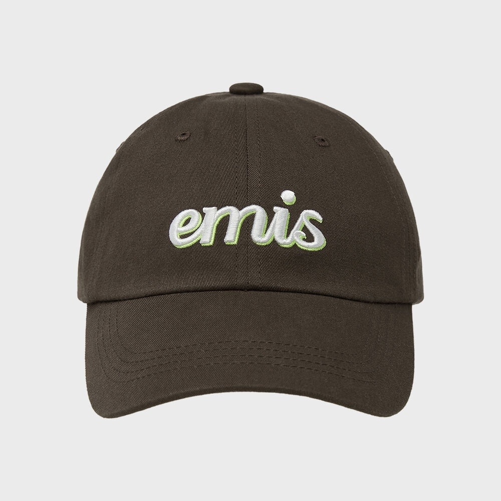 EMIS レイヤーロゴボールキャップ-ブラウン