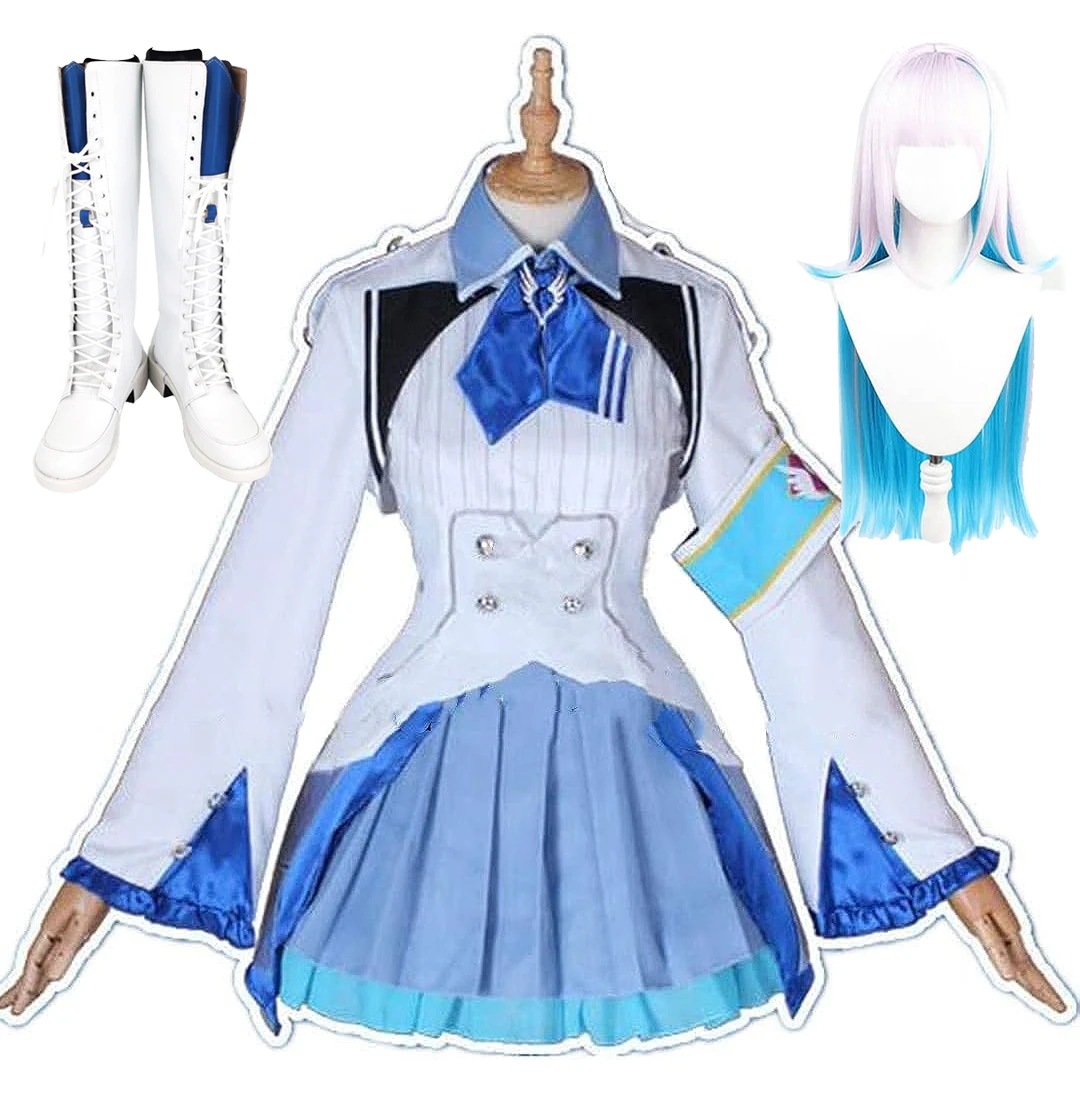 最安値挑戦 jk制服 演出服 学園祭 制服 ステージ服 文化祭 仮装 イベント レディース コスチューム変装 VTuber バーチャルYouTuber 服＋ウィッグ＋靴セット コスプレ衣装 リゼヘルエ