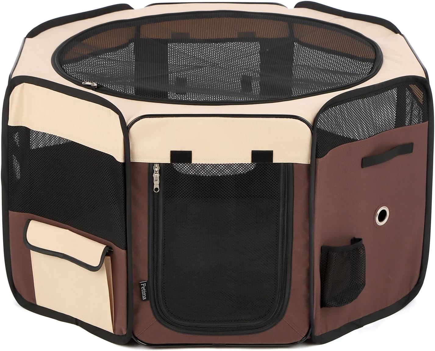 ドッグトレーナー推薦 【老犬の為に開発】 ペットサークル 折りたたみ PETIMA 老犬 サークル シニア犬 高齢犬 老犬ケア ペット用品 犬用 猫 ケージ 幅約88cm×高さ約49cm 持ち運び プ