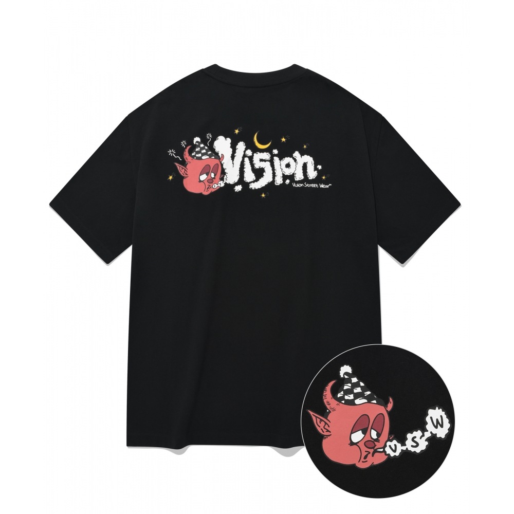 VISION StreetWEAR VSW スリーピー T シャツ ブラック