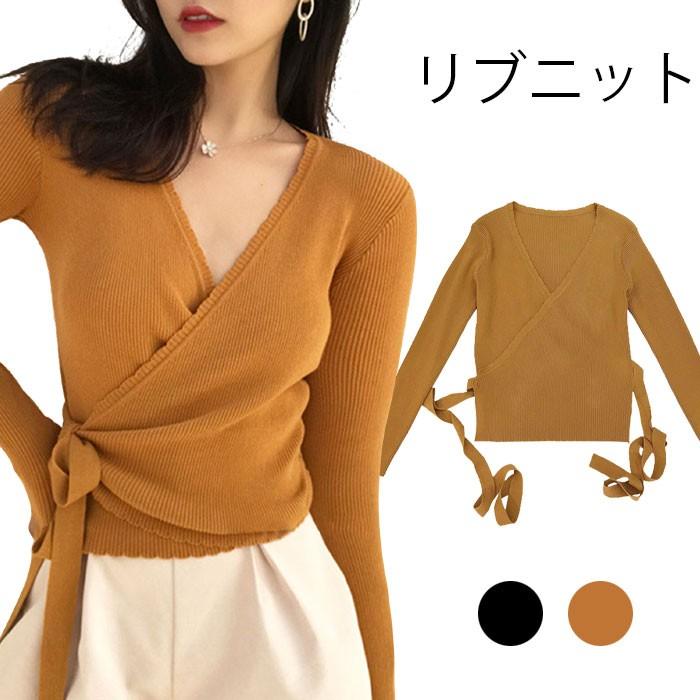 リブニット レディース ニットカーディガン ニットトップス 2WAYニット 2WAYトップス 無地ニット 薄手ニット Vネック 羽織 カーディガン ショート丈 プレゼント