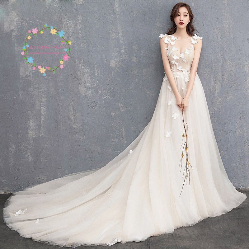 ウエディングドレス 安い 白 ロングドレス 結婚式 花嫁 ブライダル ウエディングドレス aライン