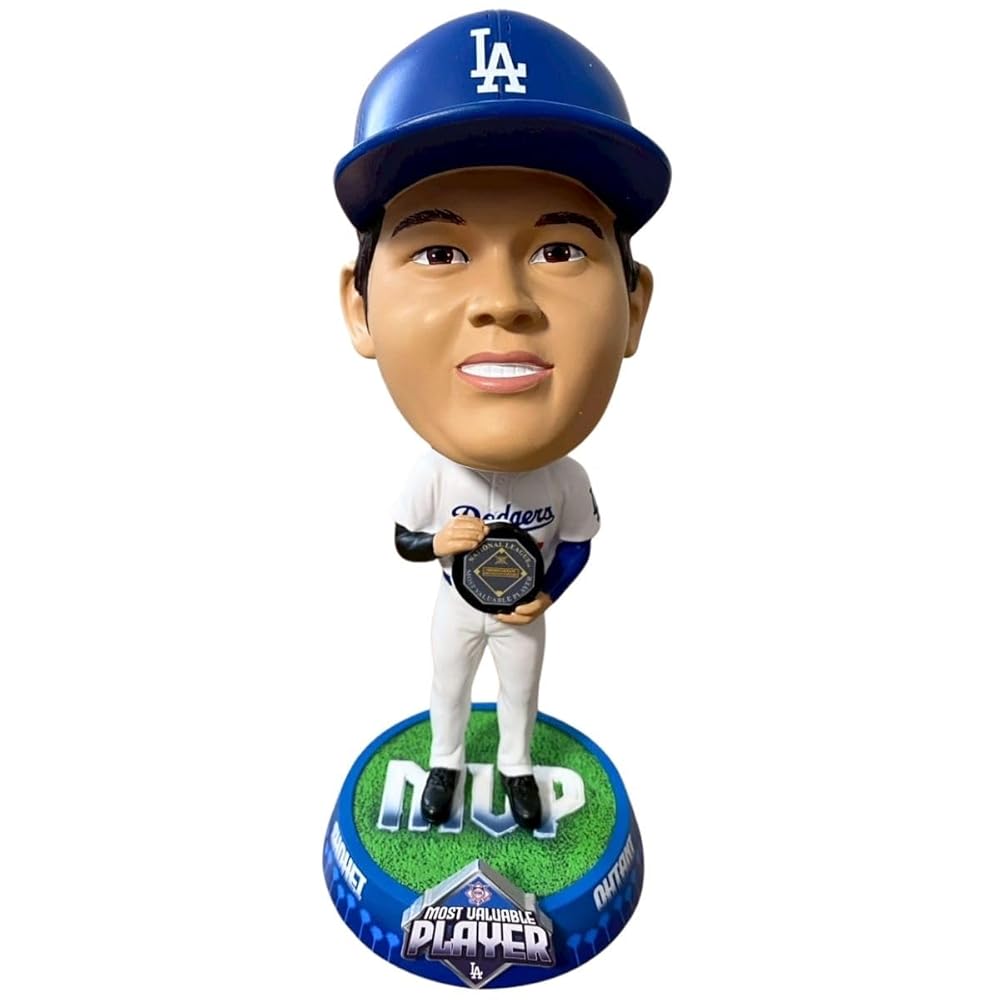 [世界2024個限定] MLB公式 大谷翔平 ボブルヘッド フィギュア ビッグヘッド 2024 MVP記念 ドジャース シリアルナンバー
