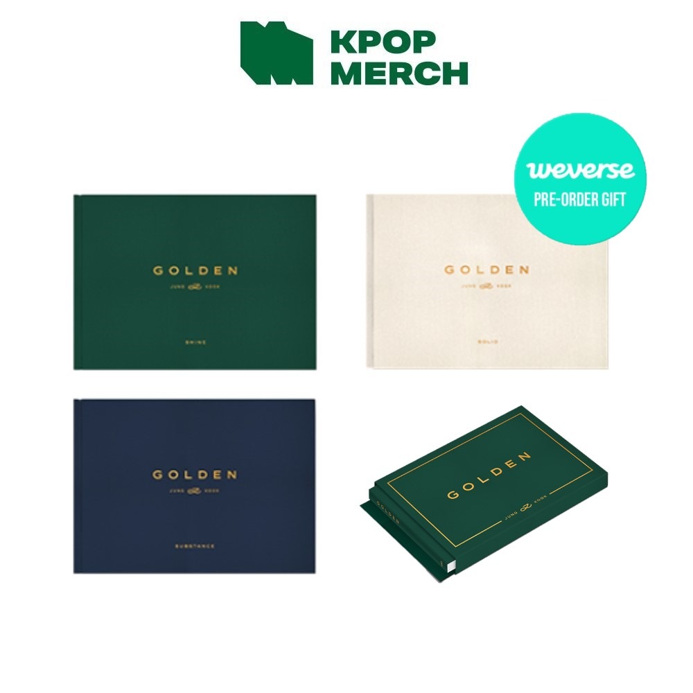 【Weverse特典選択】3種セット + weverse album Jung Kook (BTS) solo album [GOLDEN]