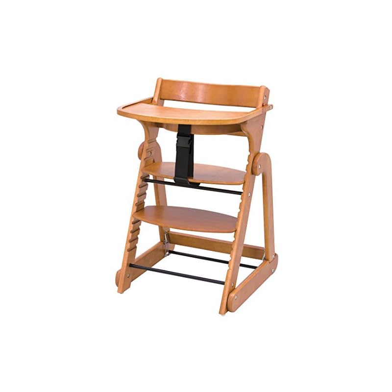 【即日発送】日本育児 たためる木製スマートハイチェア3 ナチュラル