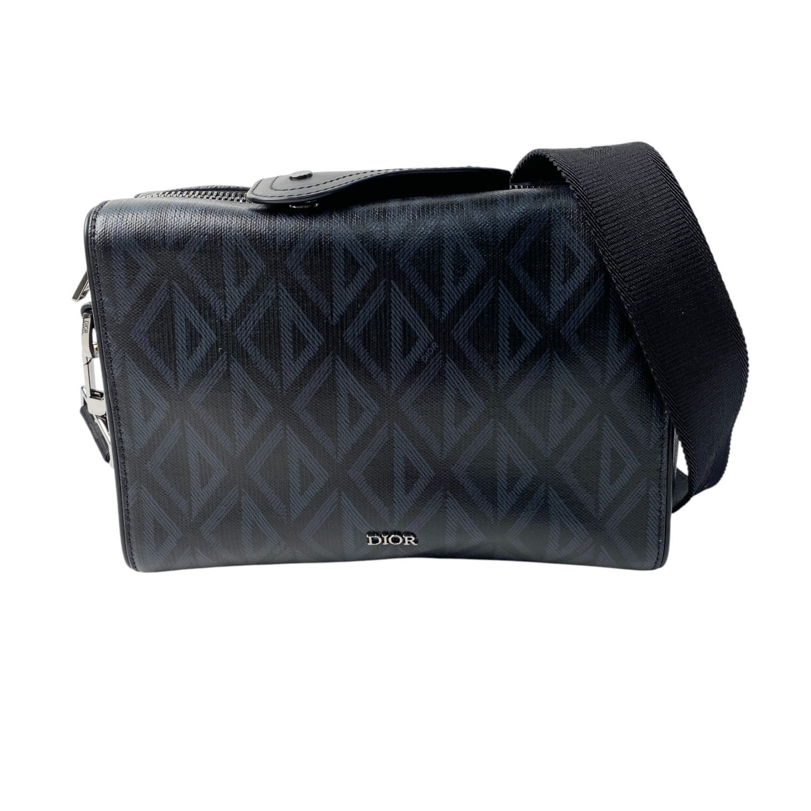 未使用 Dior ディオール メンズ ランゴ22 CDダイヤモンド カメラバッグ ショルダーバッグ 斜めがけ クロスボディ 109,890円