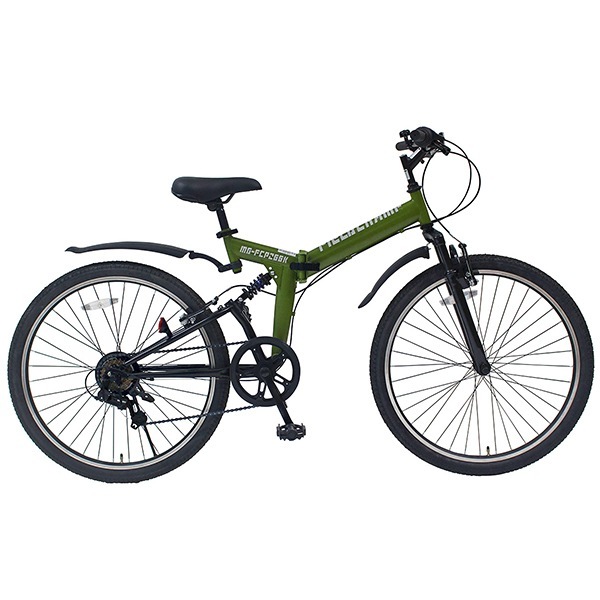 MG-FCP266K アーミーグリーン FIELD CHAMP [折り畳みマウンテンバイク(26インチ6段変速)] メーカー直送