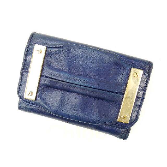 キーケース 6連キーケース ネイビー 中古