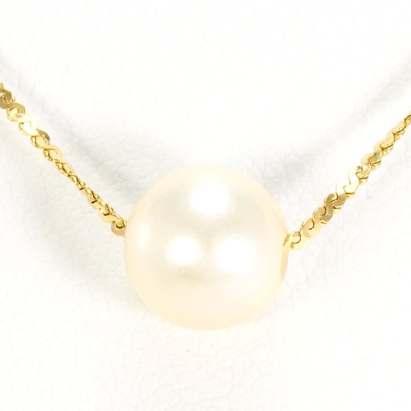 K18 18金 YG イエローゴールド ネックレス パール 約40cm ジュエリー 中古