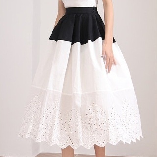 スカート レディース レーススカート レース ボトムス カジュアル 個性 ロングスカート Aラインスカート 10代 20代 30代 春 秋 フレンチ ミドル丈 可愛い 無地 ミディスカート おしゃれ
