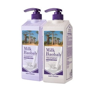 Milk Baobabビオクラッセオリジナルベビーパウダー香りシャンプー+トリートメント1000ml