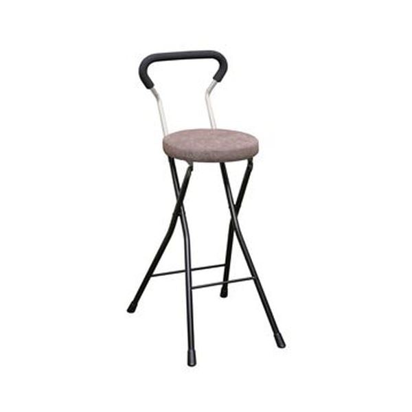 折りたたみ椅子 幅36cm ブラウンブラック 日本製 スチールパイプ 持ち運び便利 1脚販売 完成品 リビング 在宅ワーク