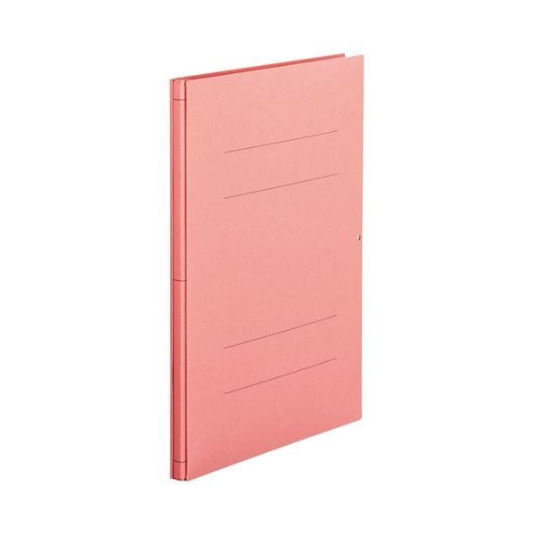 （まとめ） TANOSEE 背幅伸縮フラットファイル A4タテ 1000枚収容 背幅13113mm ピンク 1セット（10冊） 5セット