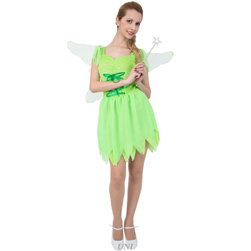 コスプレ 仮装 CLUB QUEEN Lime Fairy(ライムフェアリー) 【 コスプレ 衣装 ハロウィン 仮装 コスチューム ピーターパン グッズ ティンカーベル おとぎ話 大人用 女性用 レデ