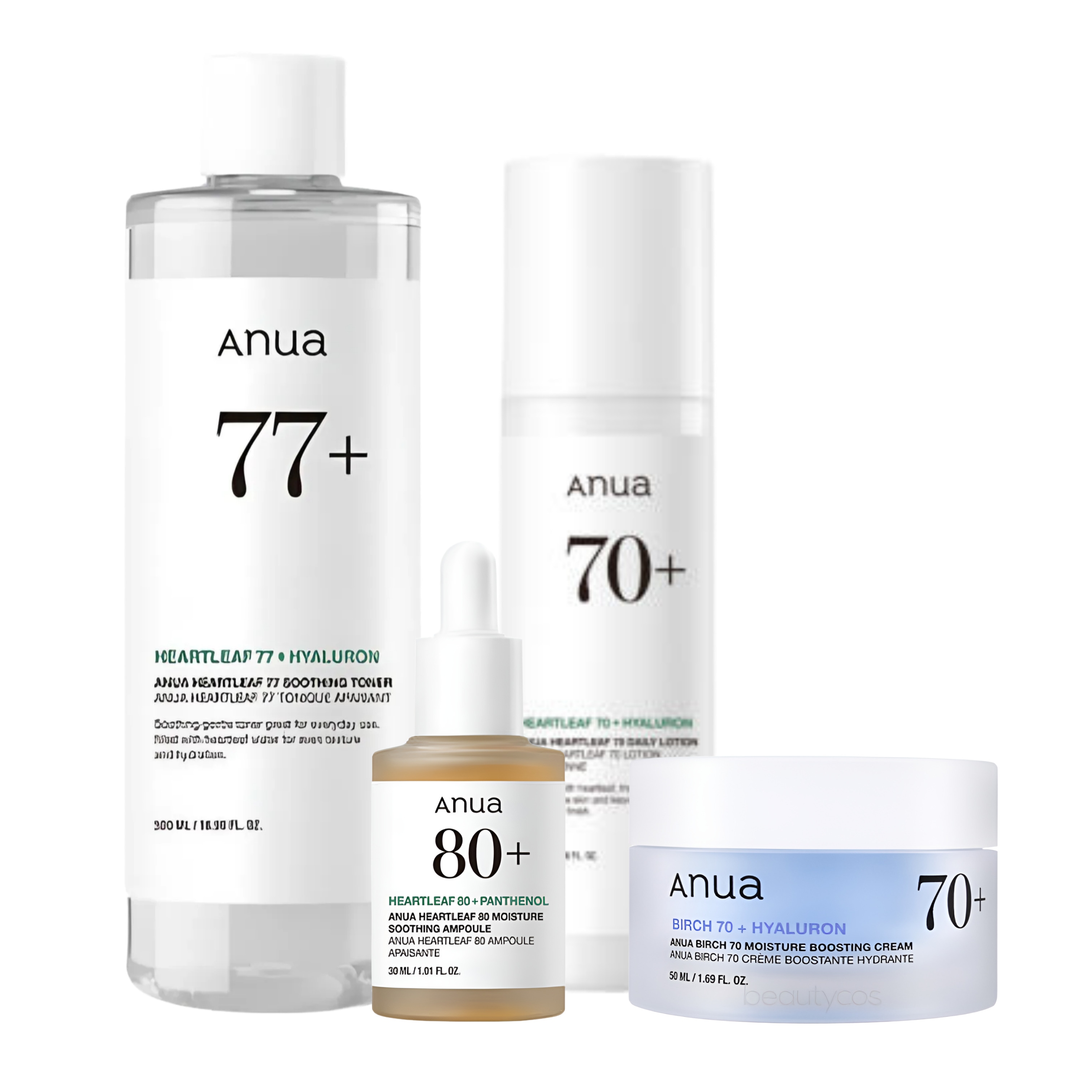 [ドクダミ 4種セット] ドクダミ77% スージング トナー + ドクダミ70 デイリーローション + ドクダミ80 水分鎮静 アンプル + インテンスカーミングクリーム