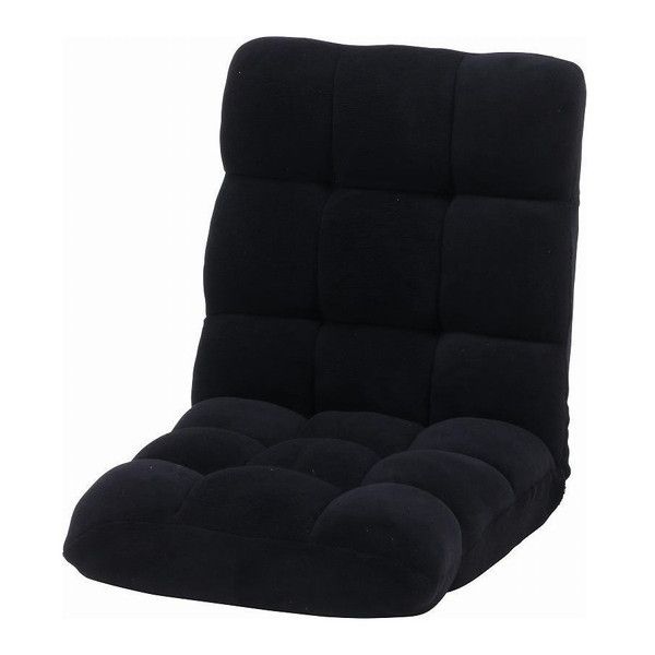 不二貿易 38147 ふわもこ フロアチェア BK ブラック メーカー直送