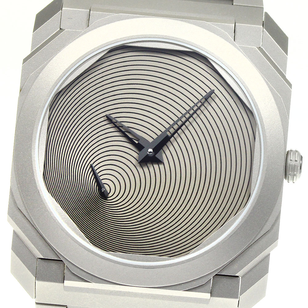 極美品 箱保証書付き【BVLGARI】ブルガリ 安藤忠雄 x ブルガリ オクト フィニッシモ 103245 自動巻き メンズ_740713【中古】