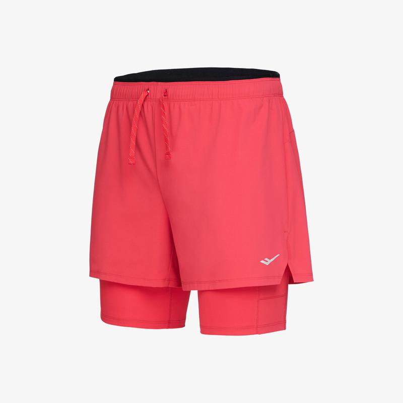 ランニング男性ウーブン3部丈ハーフパンツ RED PR3MH25F612