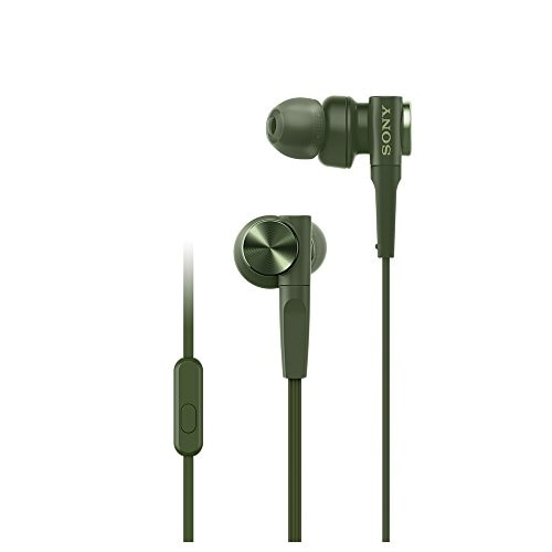 ソニー イヤホン 重低音モデル MDR-XB55AP : カナル型 リモコンマイク付き グリーン MDR-XB55AP G