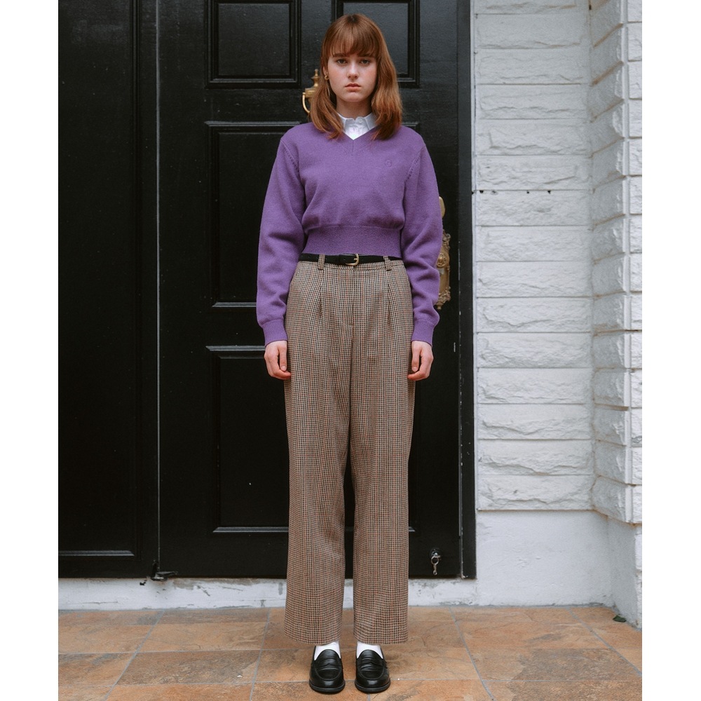 ロラローラチェックパンツベージュ