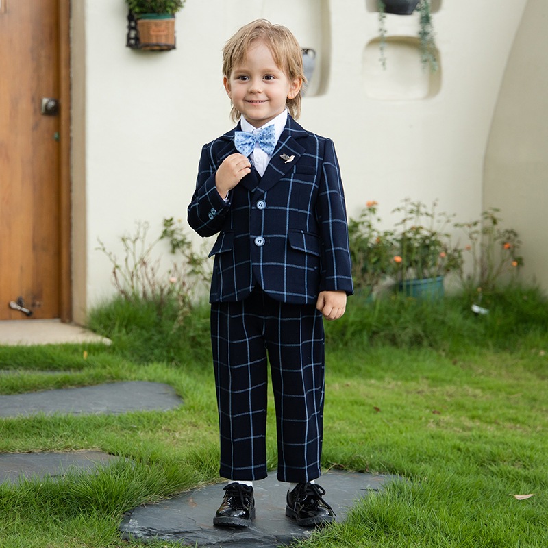男の子 スーツ 男の赤ちゃん 1歳 フラワーボーイ ウェディング スーツ かっこいい 英倫 子供 ピアノ 司会 発表会 礼服