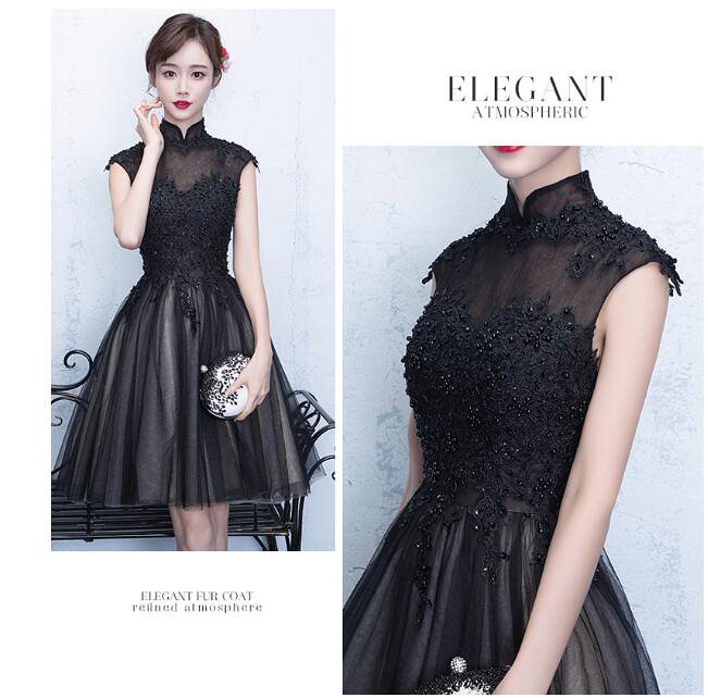 チャイナドレス 立ち襟 ミニドレス ミディアムドレス 演奏会 ウエディングドレス 成人式 花嫁 着痩