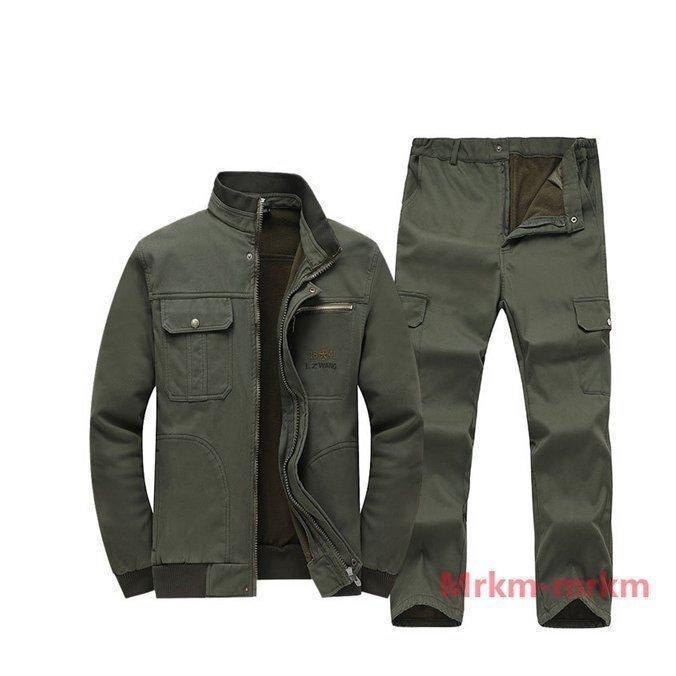 品物を厳選する作業着セットアップメンズ作業服秋冬長袖裏起毛ジャケットセットメンズワークマン通気性工場男女兼用カーゴパンツ上下セットスポーツ