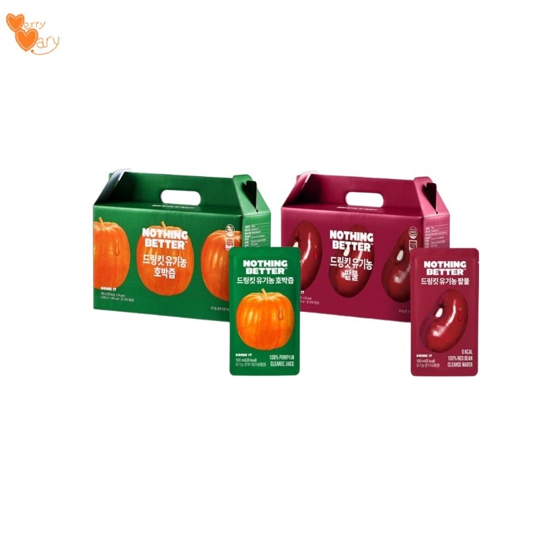 ドリンクイットオーガニックカボチャ汁1箱(24包)/小豆水1箱(24包) 選択1個 韓国産100% オーガニックカボチャ/小豆 有機加工食品認証 低温から抽出した無添加果菜ジュース 4,836円