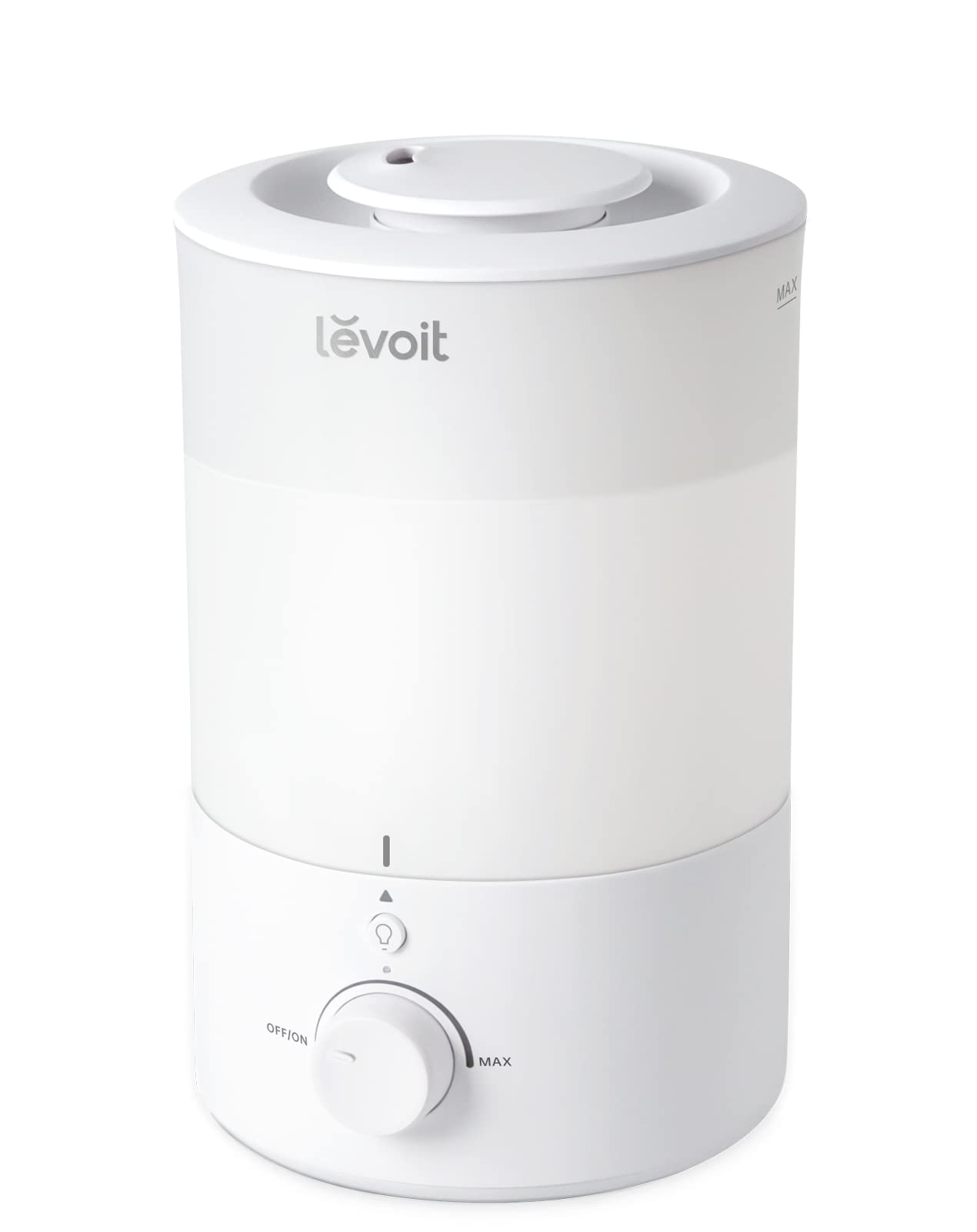 【節電対策】Levoit (レボイト) 加湿器 アロマ 卓上 大容量 3L 17畳まで対応 小型 超音波式 28dB 省エネ 静音 上から給水 ナイトライト 220ml/h 25時間連続稼働 消灯可能