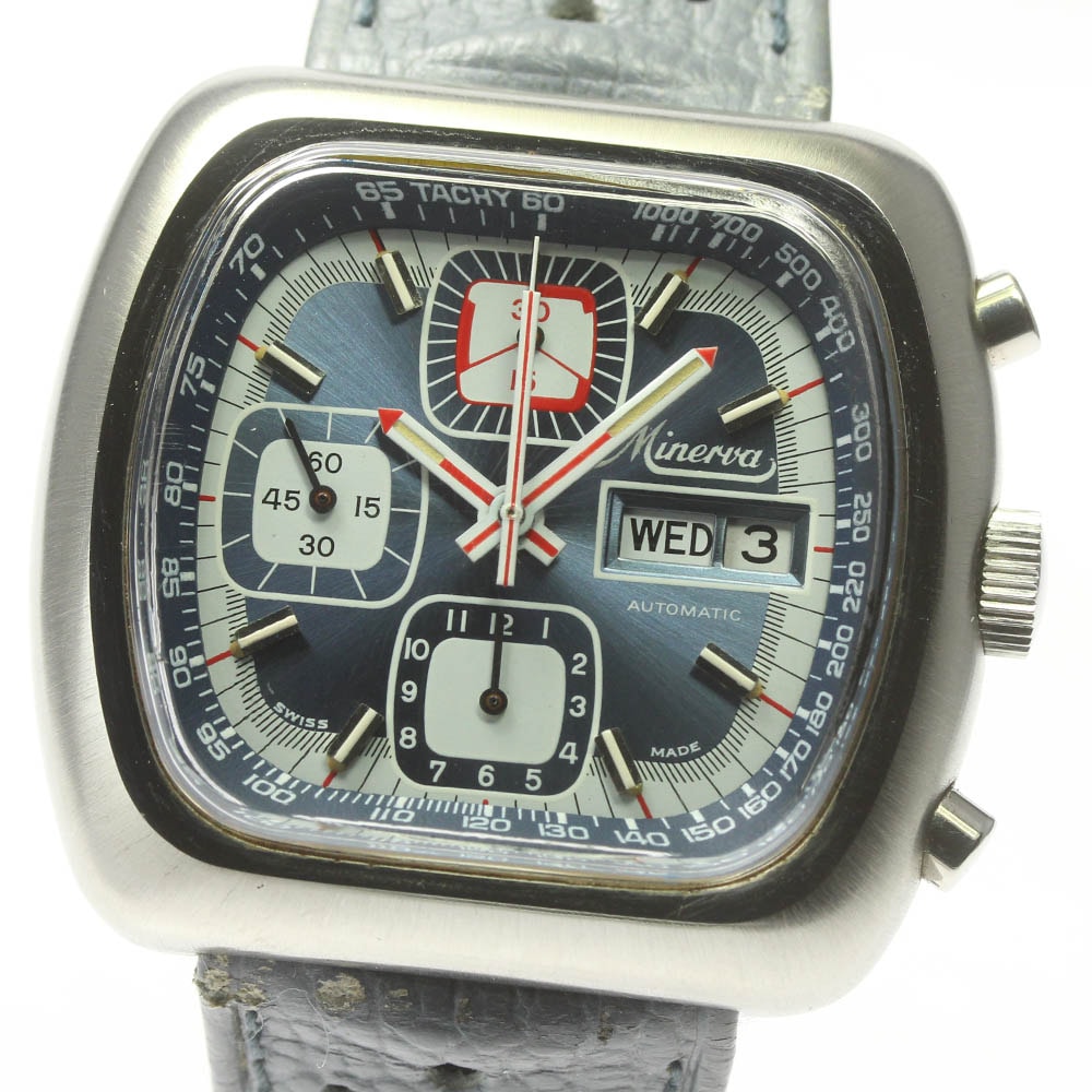 【MINERVA】ミネルバ INCABLOC クロノグラフ cal.7750 自動巻き メンズ【中古】 273,500円