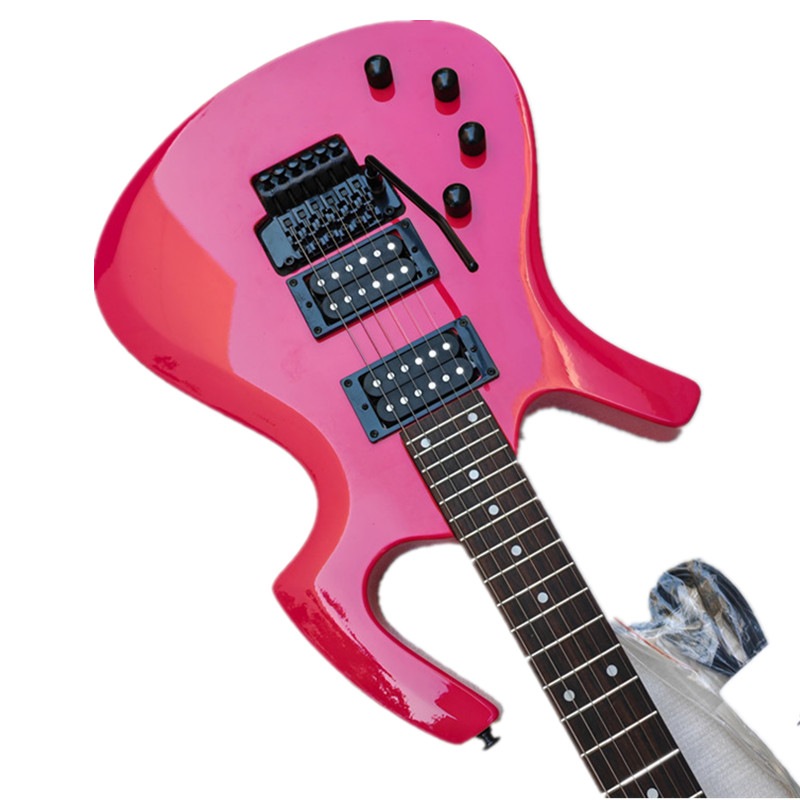 红左手六弦tremolo电吉他马霍加尼身体玫瑰木指板圆头弗雷特BJ131-1