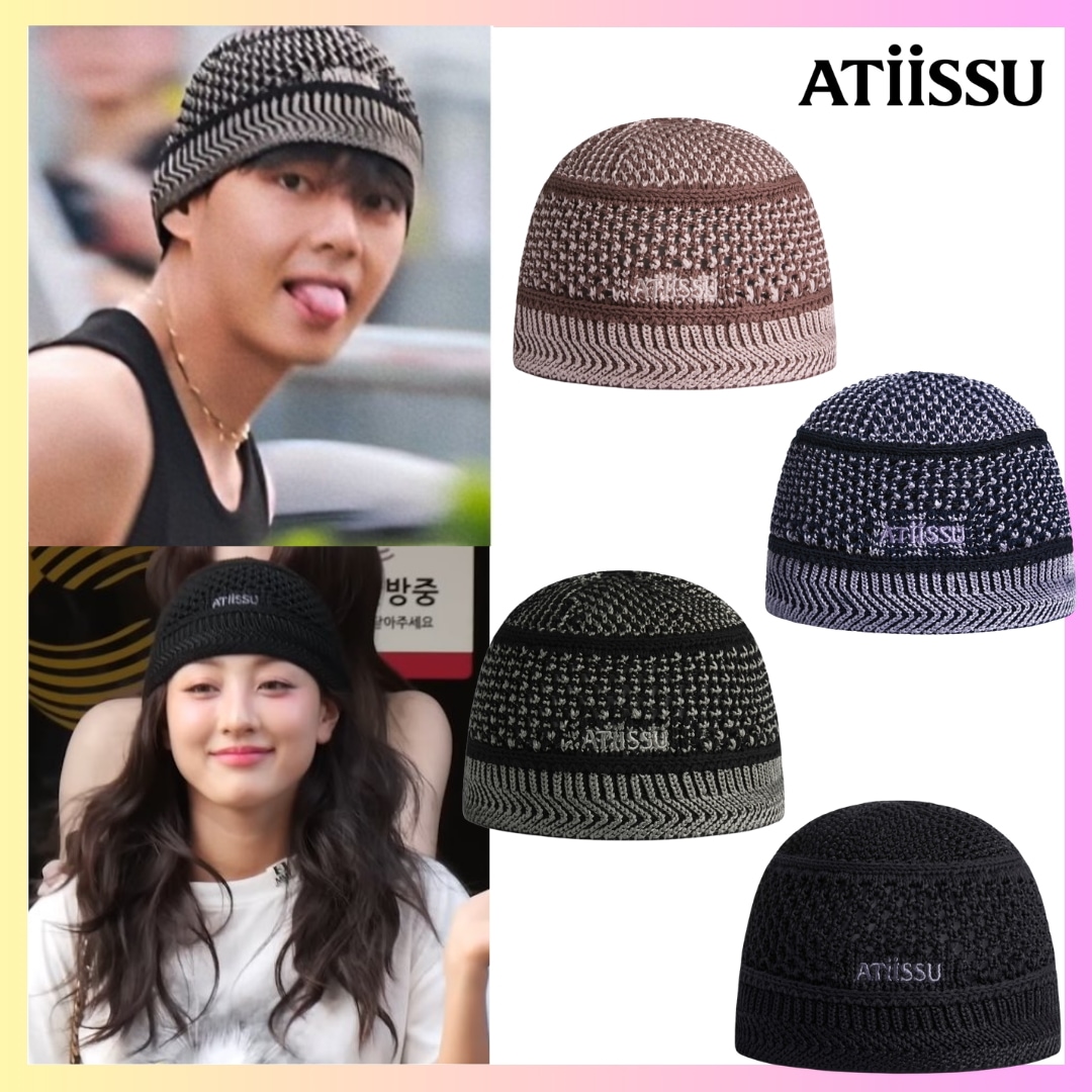 [BTS テテ/TWICE ジヒョ着用] CLASSY BEANIE - 4カラー + FREE OMAKE 韓国ファッション ビーニー レディース ニット ビーニーストリート系 ニット帽