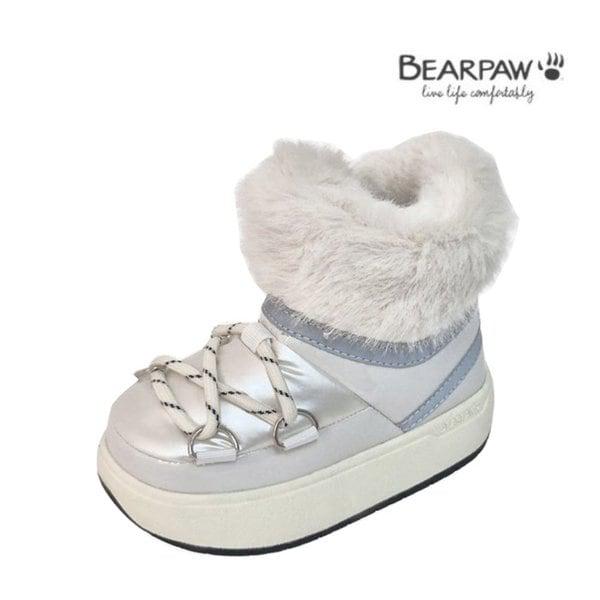 （BEARPAW）子供（キッズ）パディングブーツARIホワイトK3042084RD
