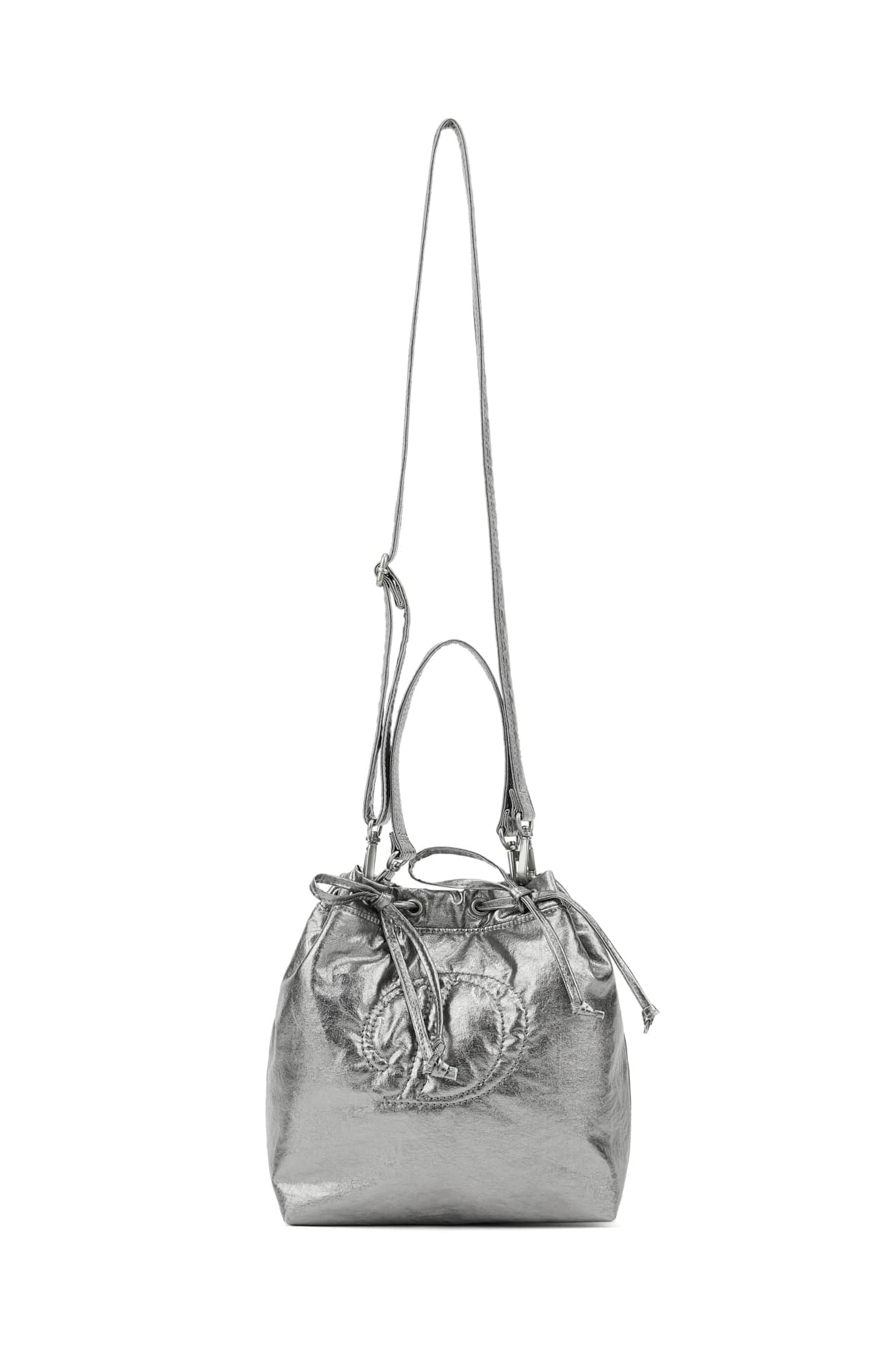 【DEINET】 D STITCH PADDING MINI BAG : SILVER