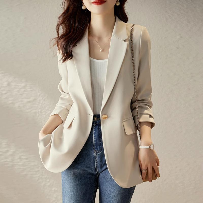 テーラード ジャケット レディース ファッション スーツ ジャケット ブレザー カジュアル ハイエンド 韓国 春秋 大人 女性 清楚 衣料品 面接 ビジネス カジュアル フォーマ 参観日 入学式 作業
