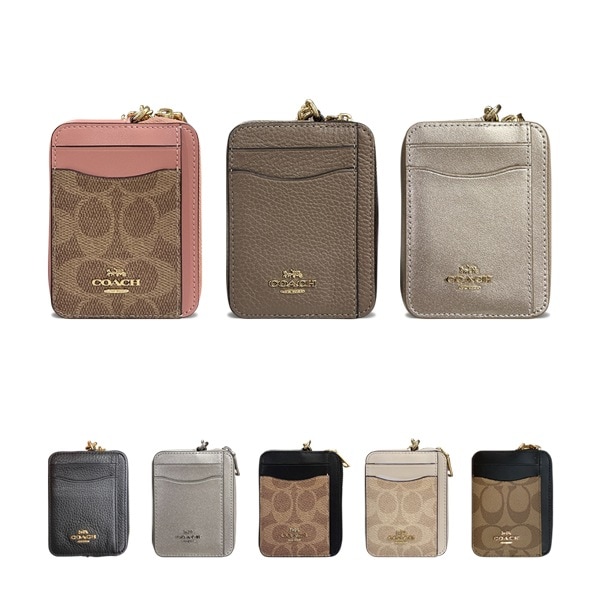 即発 正規品 USA直送 アウトレット レディース ジップカードケース 定期入れ CW883/CU403 C1885/6303/C0058/CR971